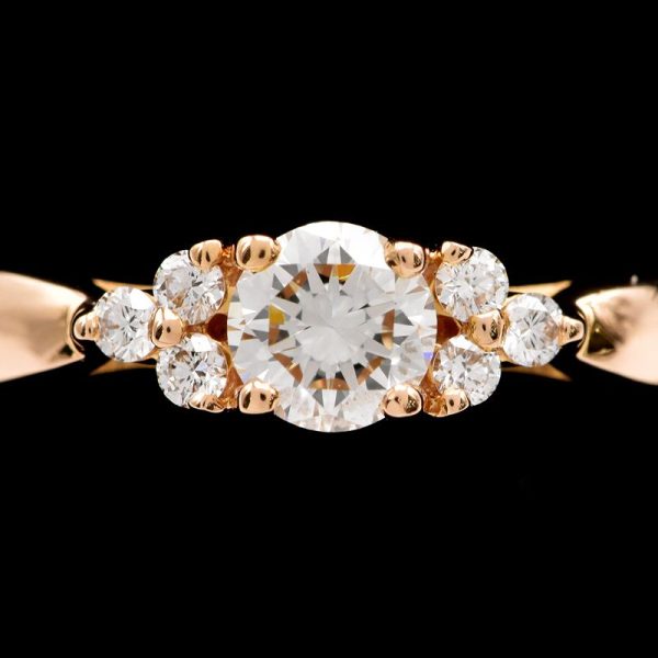 c241100022996 5 Tiffany Co Harmony Cluster Ring 018ct Diamonds Size 65 K18PG Pink Gold