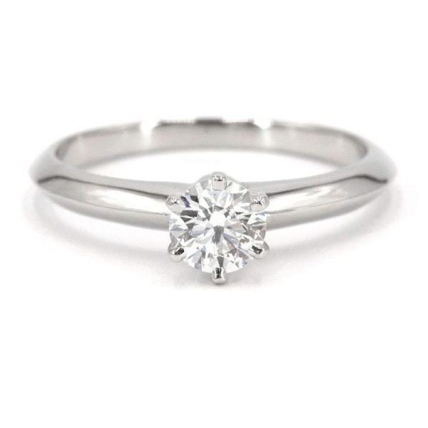 c241100024722 1 Tiffany Solitaire Ring 054ct No 15 Pt950 New Polished Solitaire Ring Diamond Ring Jewelry