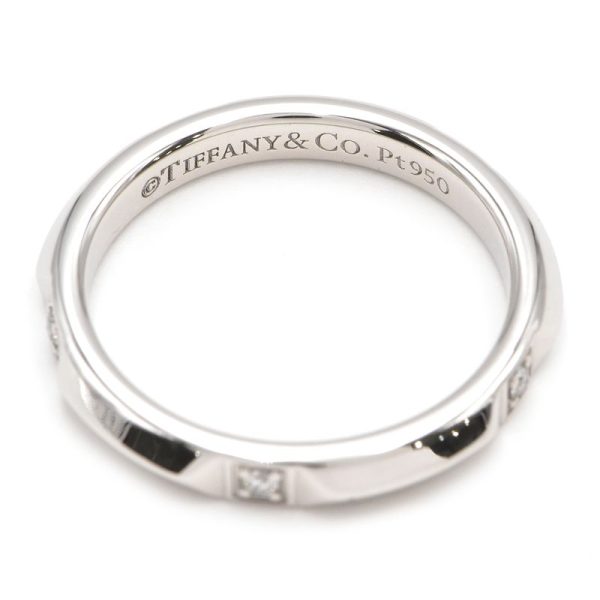 c241100025995 2 Tiffany Co Tiffany True Band Ring Size 9 Pt950 5 Diamonds Platinum