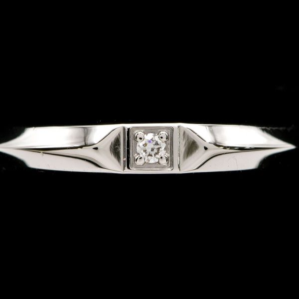 c241100025995 5 Tiffany Co Tiffany True Band Ring Size 9 Pt950 5 Diamonds Platinum