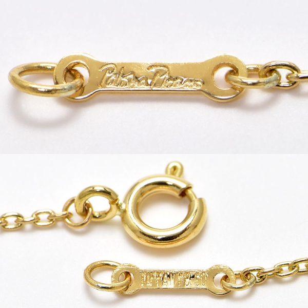 c241100026023 3 Tiffany Co Loving Heart Pendant K18YG Yellow Gold Paloma Picasso Open Heart Necklace