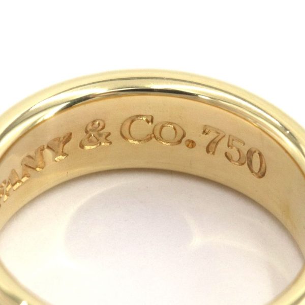 c241100027115 2 Tiffany Co 1837 Ring Size 8 K18YG Yellow Gold Wide 59g Bullion