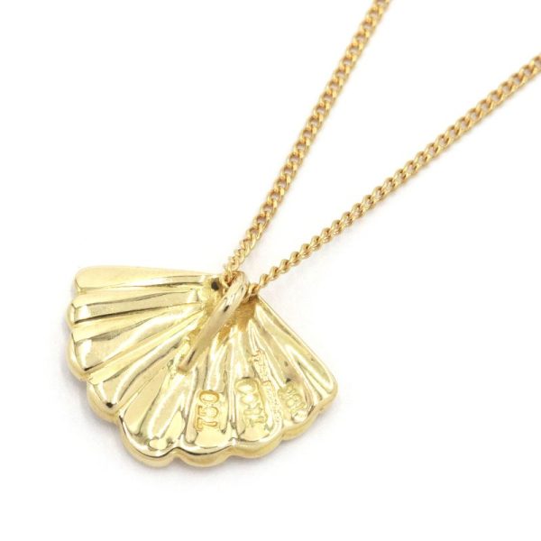 c241100028628 1 Tiffany Co Shell Motif Necklace K18YG Yellow Gold Shell Pendant