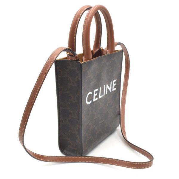 c241100034441 1 Celine Mini Vertical 2way Shoulder Bag Triomphe Tan