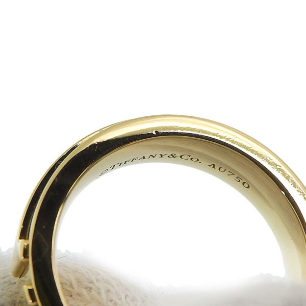 c241100035066 3 Tiffany Co TTWO Narrow Ring Size 5 K18YG Yellow Gold Ring Jewelry