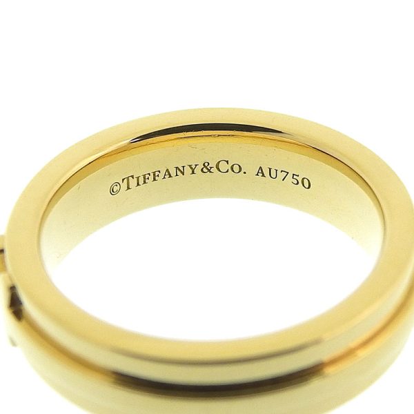 c241100035066 4 Tiffany Co TTWO Narrow Ring Size 5 K18YG Yellow Gold Ring Jewelry