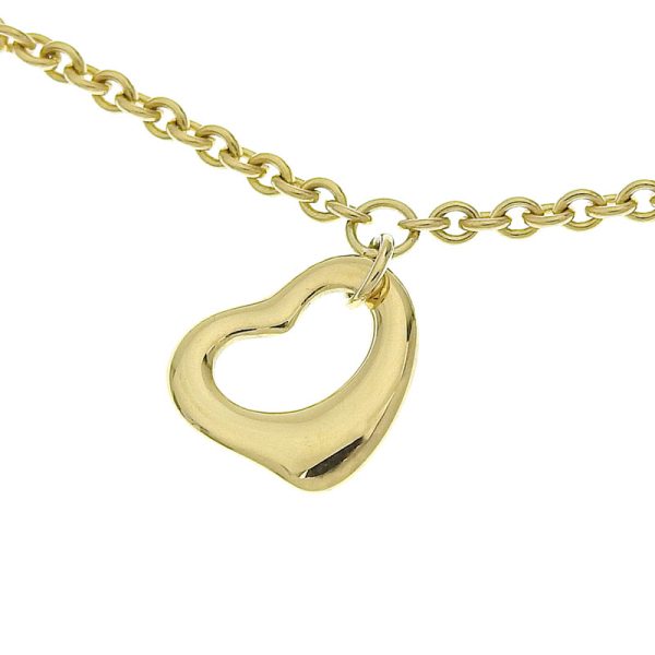 c241100035092 3 Tiffany Co Open Heart Bracelet K18YG Yellow Gold Jewelry