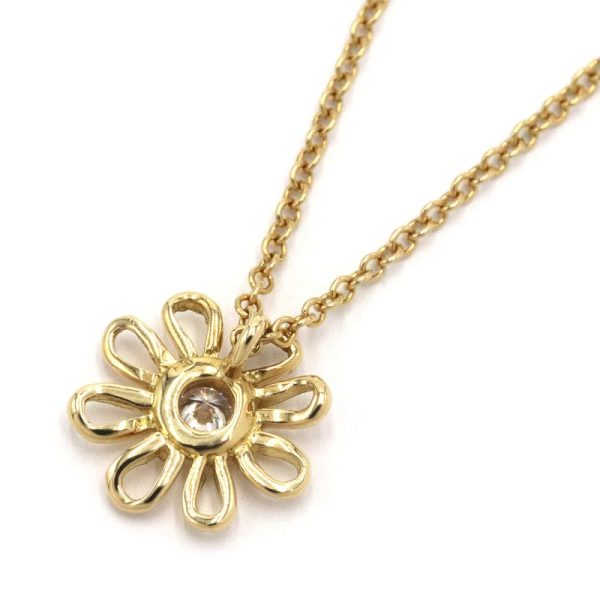 c241100038419 1 Tiffany Co Daisy Necklace K18YG Diamond Yellow Gold Accessory Flower