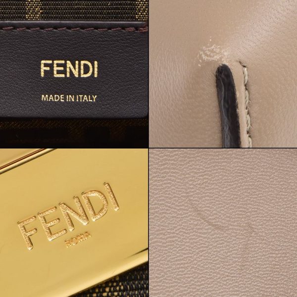 c241100044776 5 Fendi Nappa Shoulder Bag Dove Grey