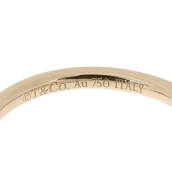 c241100045132 4 Tiffany Tiffany T Wire Ring Diamond Size 65 K18PG New Polished Pink Gold Ring Jewelry