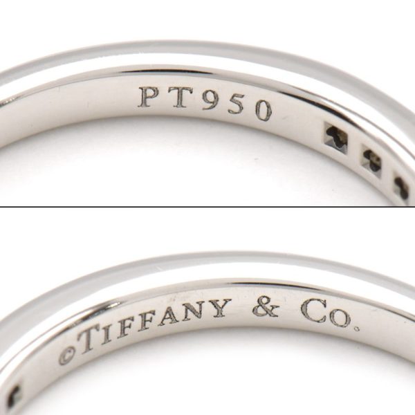 c241100046476 2 Tiffany Co Tiffany Setting Wedding Band Ring Size 8 Pt950 Diamond Platinum