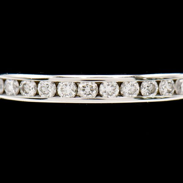 c241100046476 5 Tiffany Co Tiffany Setting Wedding Band Ring Size 8 Pt950 Diamond Platinum