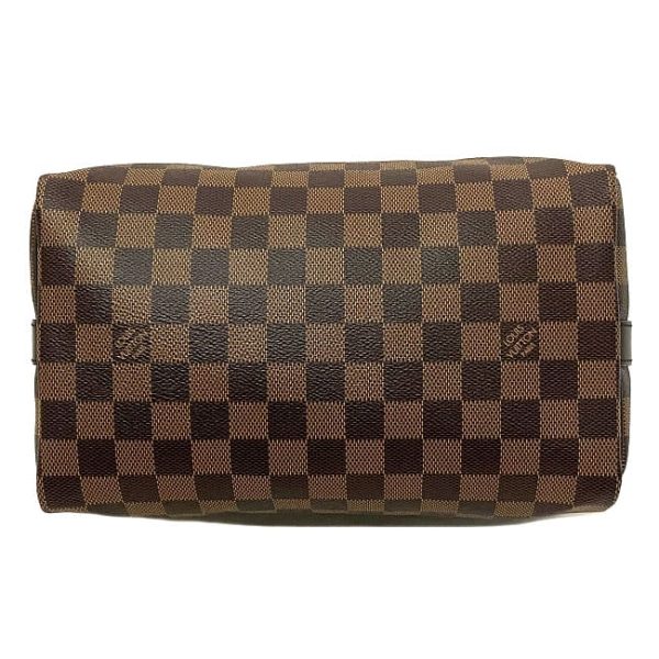 f16972 5 Louis Vuitton 2way Speedy Bandouliere Brown Gold Damier Ebene Canvas Leather Mini Handbag Shoulder Zipper