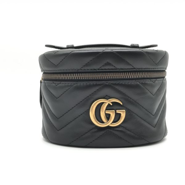 imgrc0105699796 GUCCI GG Marmont Vanity Mini Leather Bag Handbag