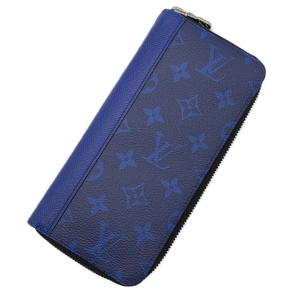 m30447 01 Louis Vuitton Long Wallet Taigarama Zippy Wallet Vertical Mens Cobalt