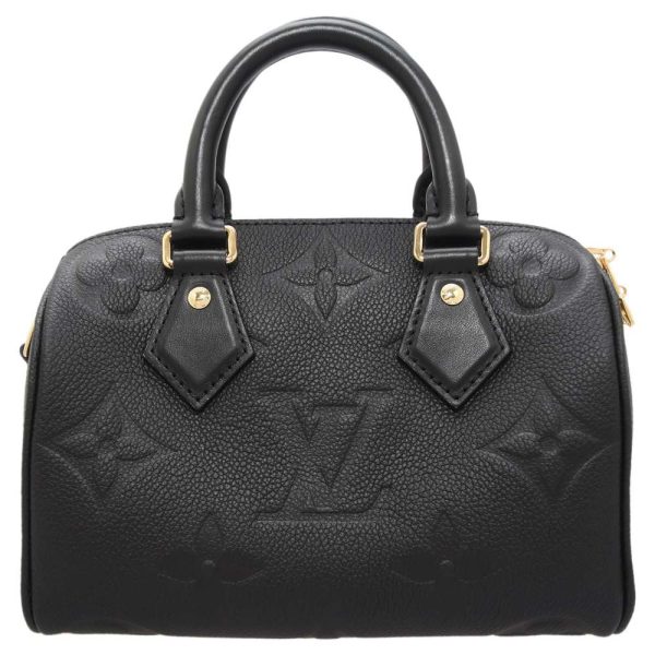 m58953 03 Louis Vuitton Handbag Monogram Empreinte Giant Speedy Bandouliere 20 Black