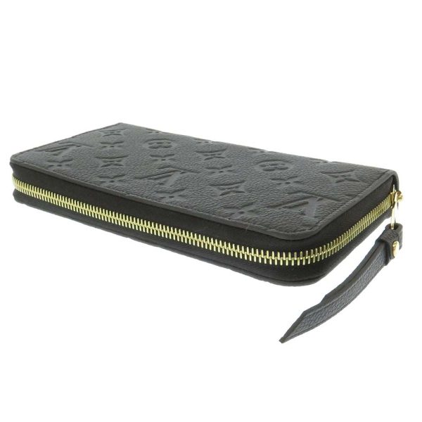 m61864 02 Louis Vuitton Long Wallet Monogram Empreinte Zippy Wallet M61864 Black