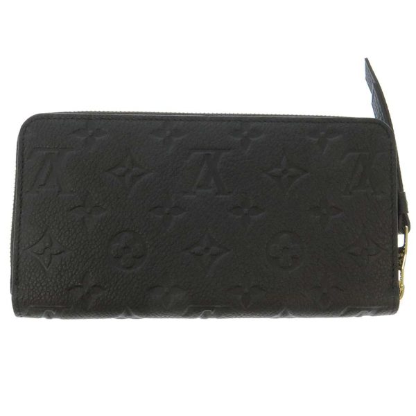 m61864 03 Louis Vuitton Long Wallet Monogram Empreinte Zippy Wallet M61864 Black