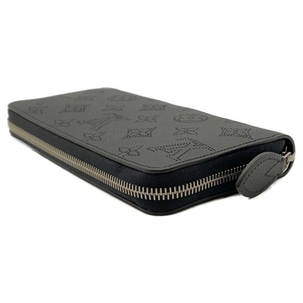 m61867 02 Louis Vuitton Long Wallet Monogram Mahina Zippy Wallet Noir