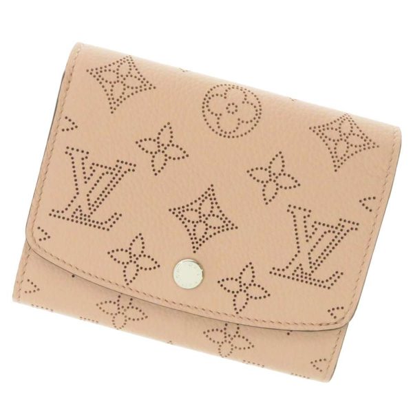 m62541 01 Louis Vuitton Wallet Monogram Mahina Portefeuille Iris Compact Vuitton Tri fold