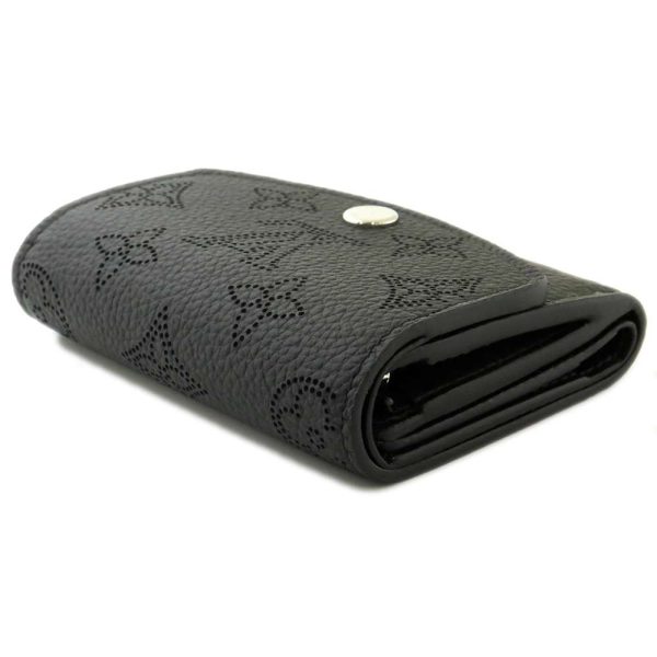 m67498 02 Louis Vuitton Wallet Monogram Mahina Portefeuille Iris XS Vuitton Tri fold Wallet Black