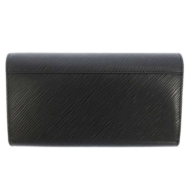 m68309 03 Louis Vuitton Long Wallet Epi Portefeuille Twist Black