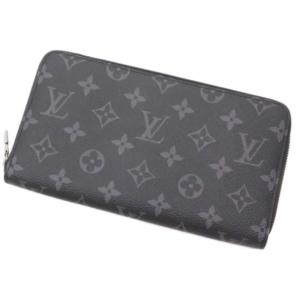 m82081 01 Louis Vuitton Long Wallet Monogram Eclipse Zippy Organizer NM M82081 Noir