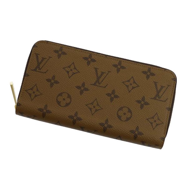 m82444 01 Louis Vuitton Long Wallet Monogram Reverse Zippy Wallet Black