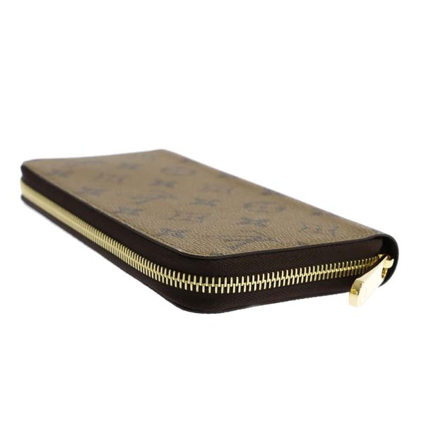 m82444 02 Louis Vuitton Long Wallet Monogram Reverse Zippy Wallet Black