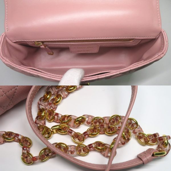 n2402 06 300394mi 05 Dior Caro Bag Small Shoulder Bag Antique Pink