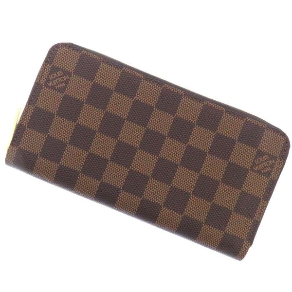 n41661 01 Louis Vuitton Long Wallet Damier Ebene Zippy Wallet Brown