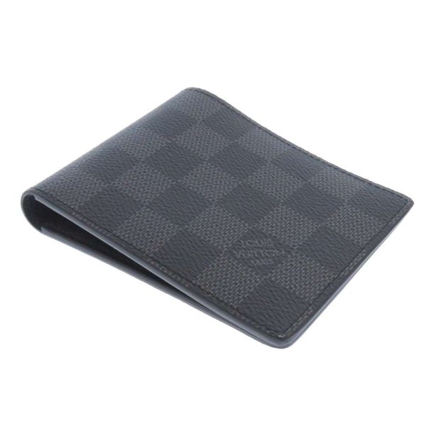 n63261 02 Louis Vuitton Wallet Damier Graphite Portefeuille Slender Billfold