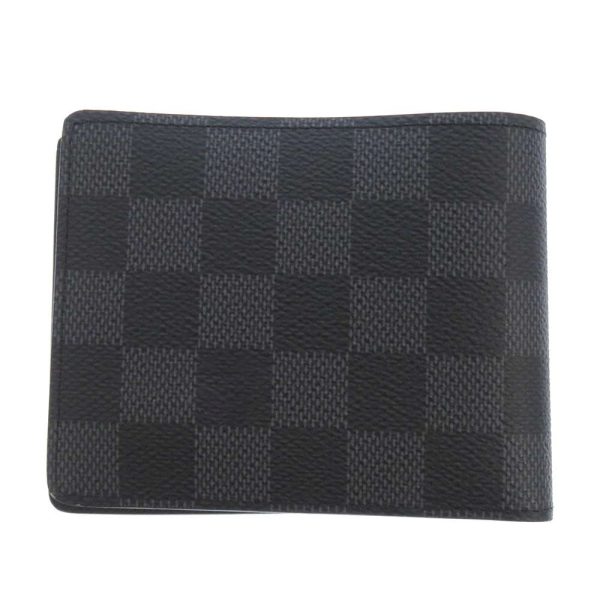 n63261 03 Louis Vuitton Wallet Damier Graphite Portefeuille Slender Billfold