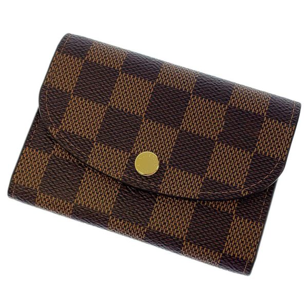 n64423 01 Louis Vuitton Coin Case Damier Ebene Portemonnay Rosalie