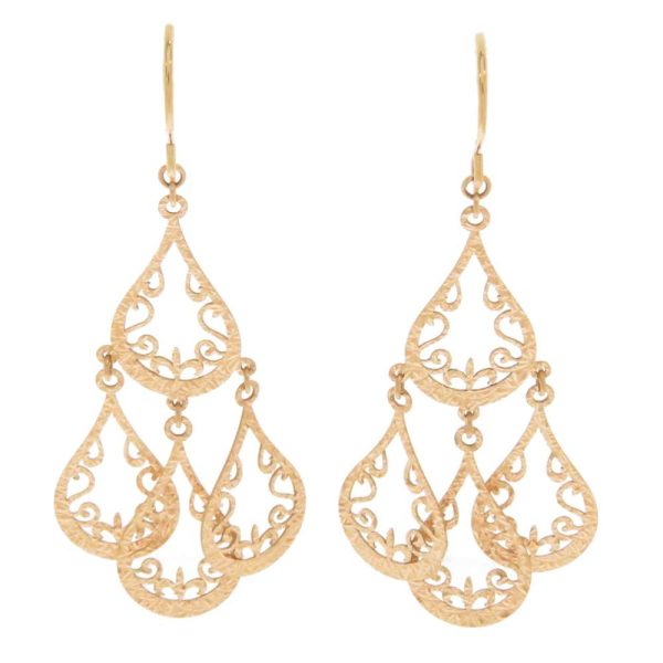 pb 1448 01 Jewelry Accessories Earrings Ladies Pink Gold