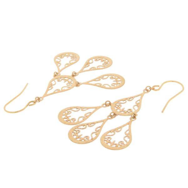 pb 1448 05 Jewelry Accessories Earrings Ladies Pink Gold