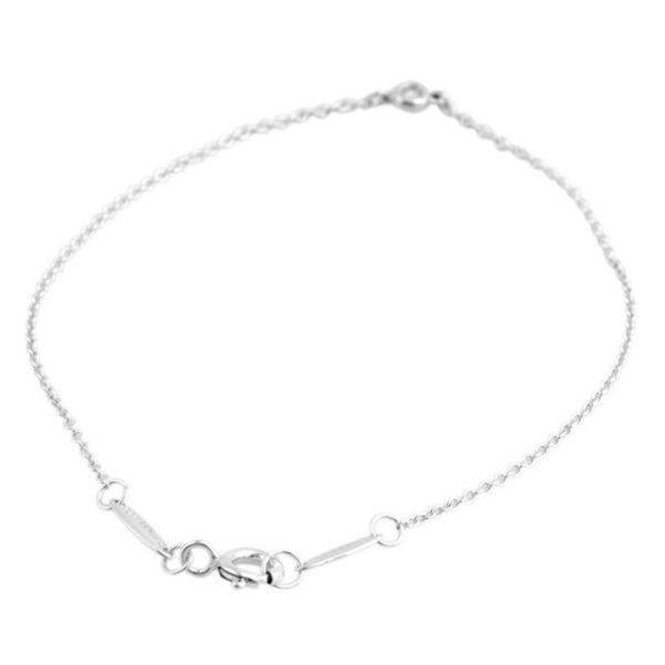 tf abtf00513l 1 Tiffany Co Elsa Peretti 003ct Single Diamond by The Yard Bracelet Sterling Silver 925