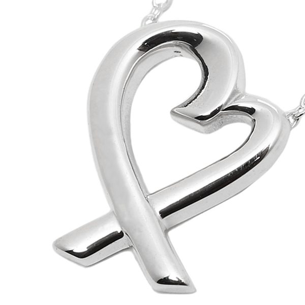 tf antf00477l 3 Tiffany Co Paloma Picasso Loving Heart Pendant Necklace Sterling Silver 925