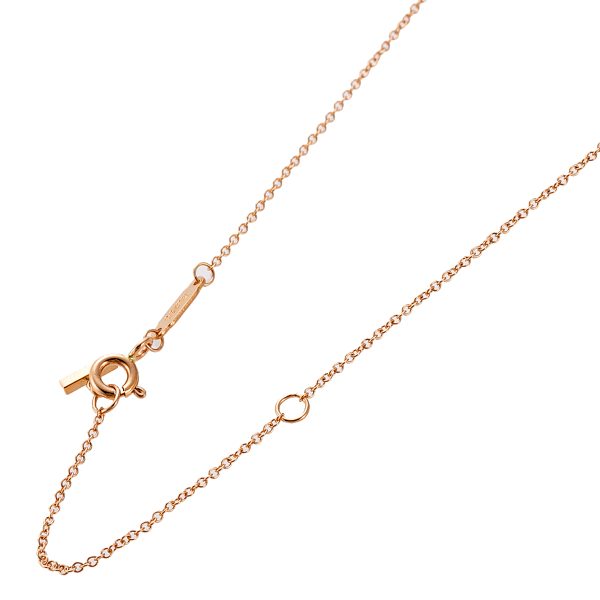 tf antf00511l 5 Tiffany Co T Smile Pendant 18KRG Ladies Gold Necklace