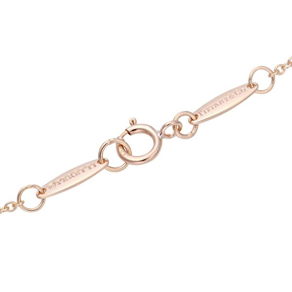 tf antf00708l 3 Tiffany Co Elsa Peretti Bean Pendant Necklace 18k Rose Gold