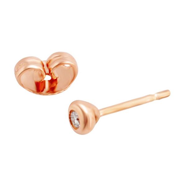 tf aptf00505l 1 Tiffany Co Elsa Peretti 006ct Diamond by The Yard Earrings 18k Rose Gold