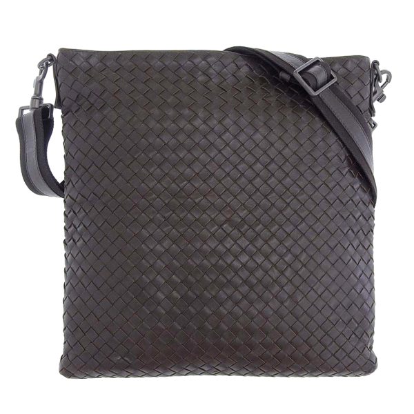 tk22b1006021 1 Bottega Veneta Intrecciato Crossbody Shoulder Bag Leather Brown