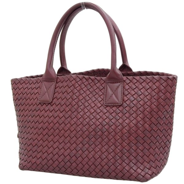 tk23b0928029 2 Bottega Veneta Intrecciato Cabas MM Handbag Leather Tote Bag Bordeaux