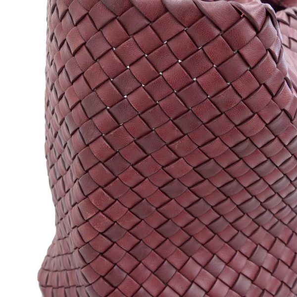 tk23b0928029 6 Bottega Veneta Intrecciato Cabas MM Handbag Leather Tote Bag Bordeaux