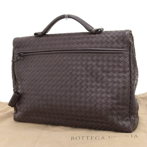 tk29a031024 2 Bottega Veneta Intrecciato Briefcase Business Bag Dark Brown