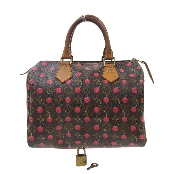 tkh20g1019001 1 Louis Vuitton M95009 Monogram Cherry Speedy 25 Small Boston Handbag