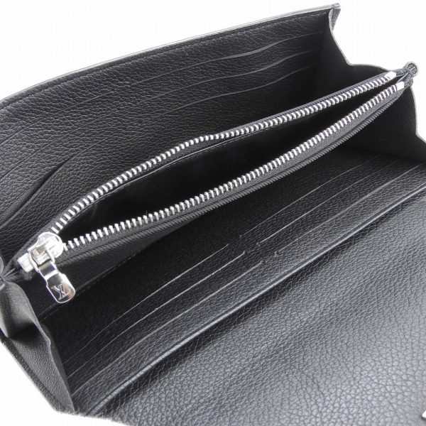 tkh21b0216031 3 Louis Vuitton Portefeuille Lock Me 2 Calf Leather M62329 Long Wallet with Hook and Loop Black