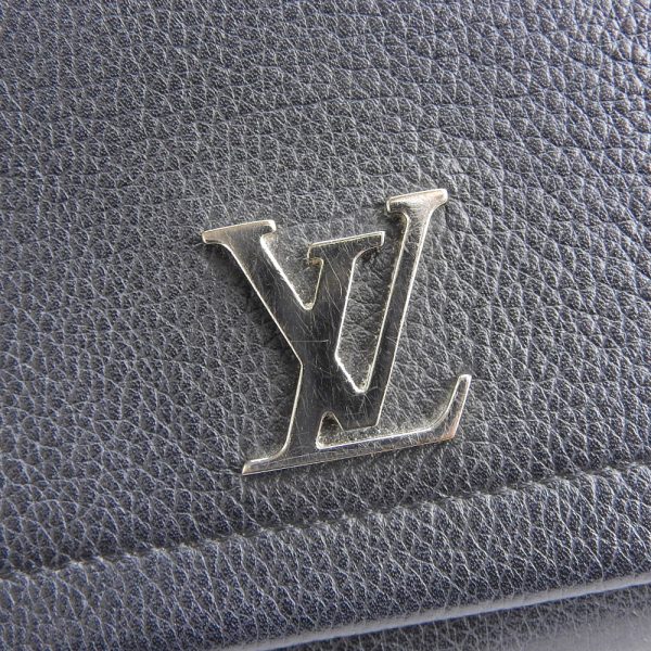 tkh21b0216031 9 Louis Vuitton Portefeuille Lock Me 2 Calf Leather M62329 Long Wallet with Hook and Loop Black