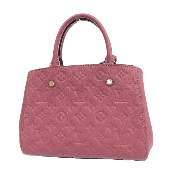 tkh22b0513005 2 Louis Vuitton M43730 Monogram Empreinte Montaigne BB Handbag 2WAY Bag Pink Rose Bruyere