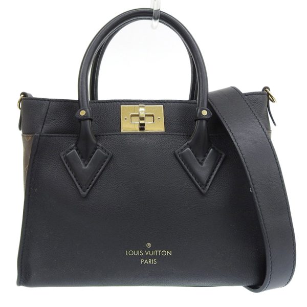 tkh22b0622013 1 Louis Vuitton Monogram On My Side PM 2WAY Handbag M57728 Shoulder Bag Black Noir